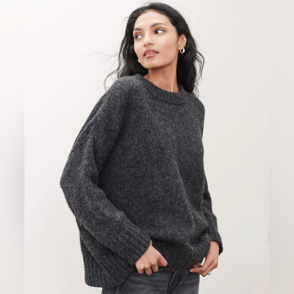 Jenni Kayne Charcoal Crew Neck Sweater